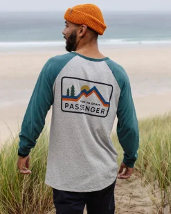 T-Shirts & Tank Tops|Best Sellers>Passenger Made To Roam Recycled LS T-Shirt Grey Marl