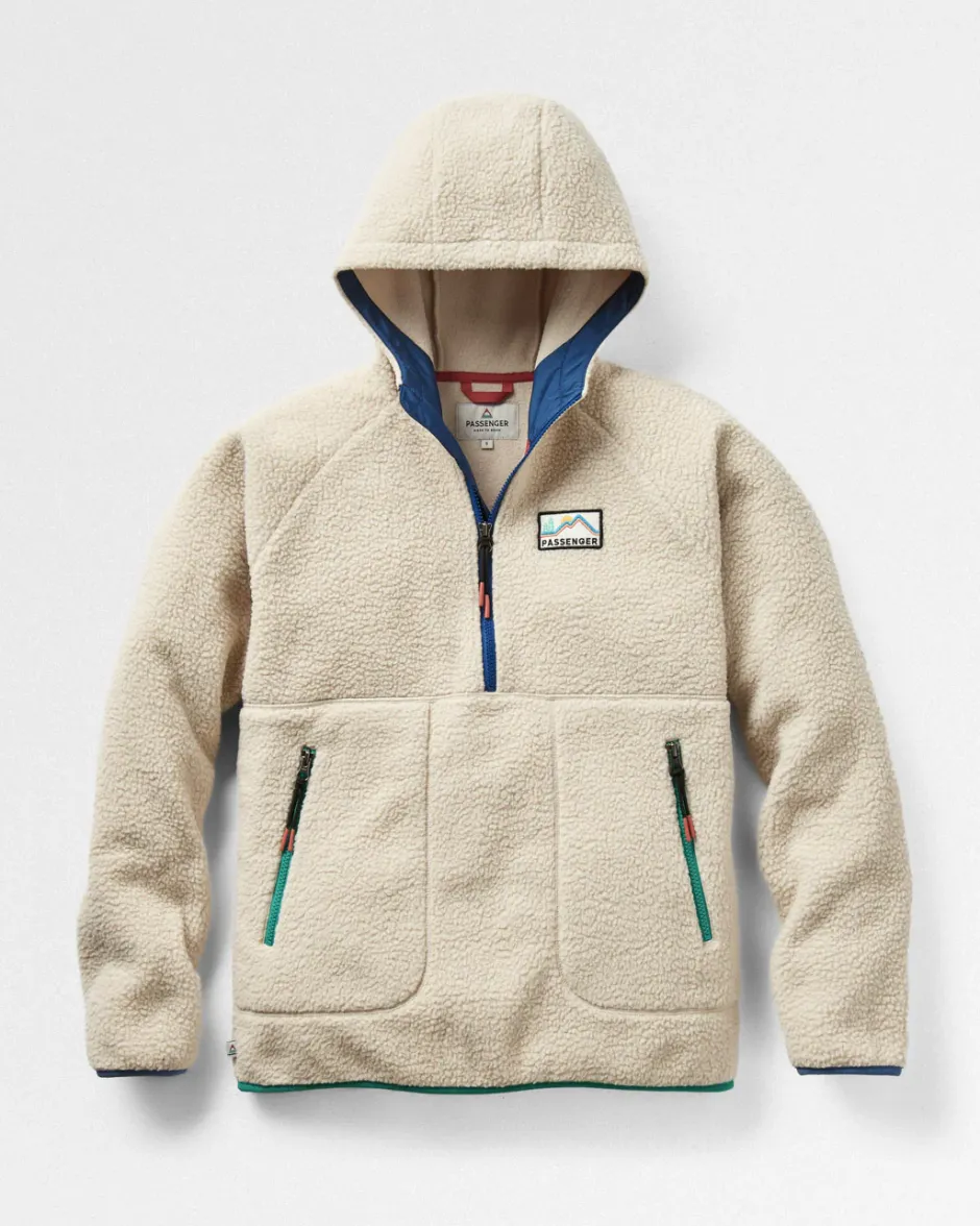 Fleece|Fleece>Passenger Maine 2.0 1/2 Zip Recycled Sherpa Fleece Oatmeal