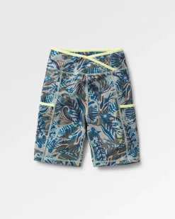 Shorts|Leggings>Passenger Mantra Recycled Active Short Abstract Seaweed Pistachio