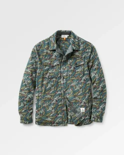 Fleece|Fleece>Floris van Bommel Maple Recycled Polar Fleece Shirt Ocean Current Black