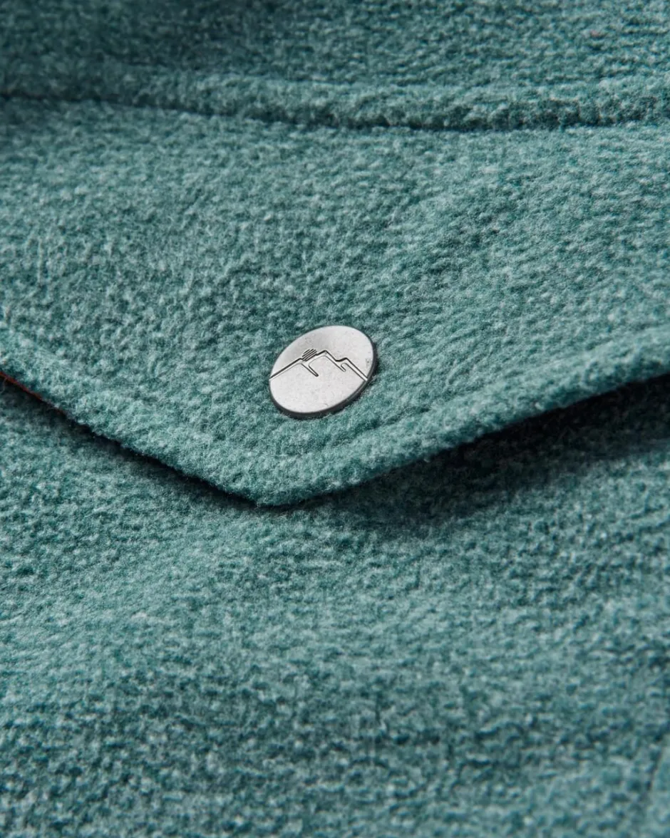 Shirts|Fleece>Passenger Maple Recycled Polar Fleece Shirt Mediterranean Marl