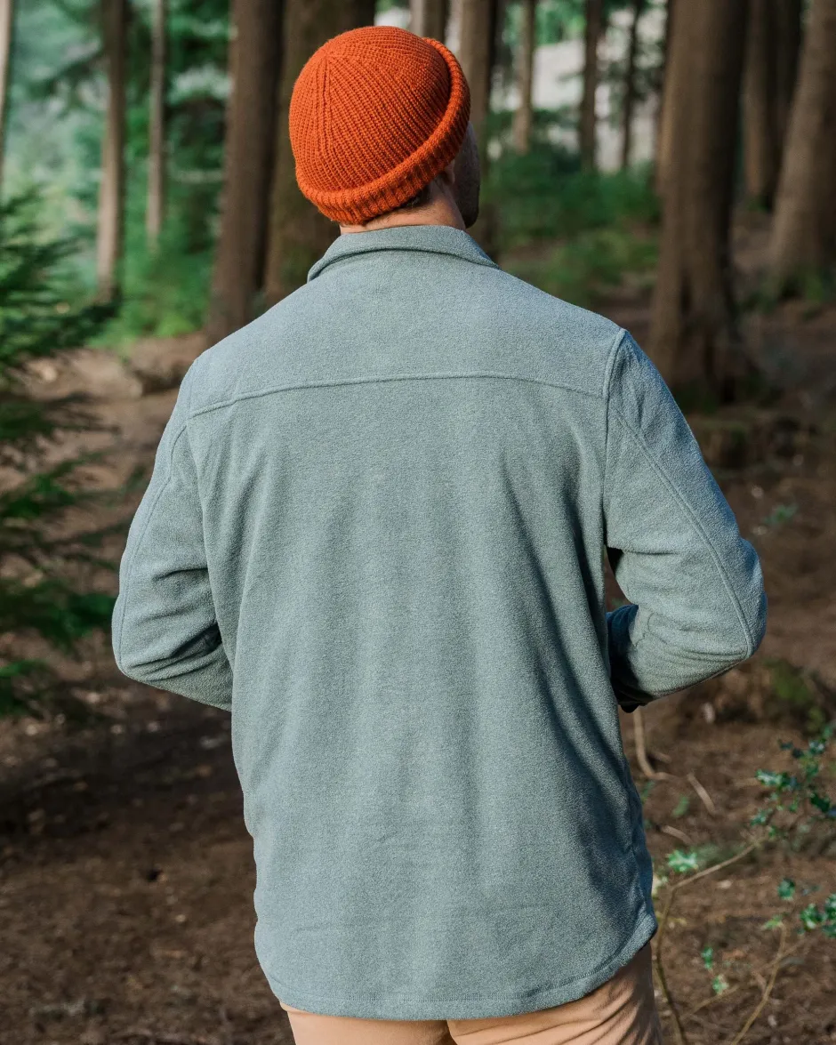 Shirts|Fleece>Passenger Maple Recycled Polar Fleece Shirt Mediterranean Marl