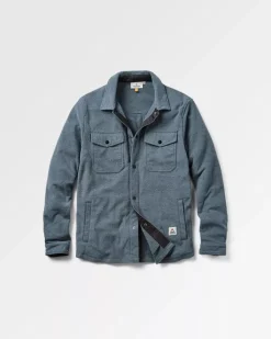 Shirts|Fleece>Passenger Maple Recycled Polar Fleece Shirt Navy Marl