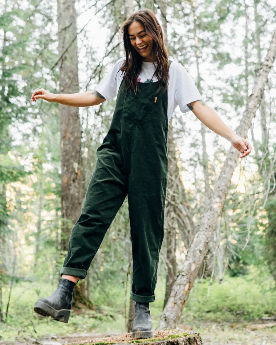 Dungarees & Pants|Women's Outlet>Passenger Meadows Cord Dungarees Fir Tree