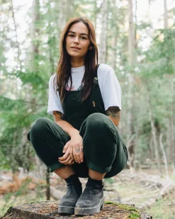 Dungarees & Pants|Women's Outlet>Passenger Meadows Cord Dungarees Fir Tree