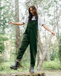 Dungarees & Pants|Winter Road Trip Essentials>Passenger Meadows Organic Cotton Cord Dungarees Fir Tree