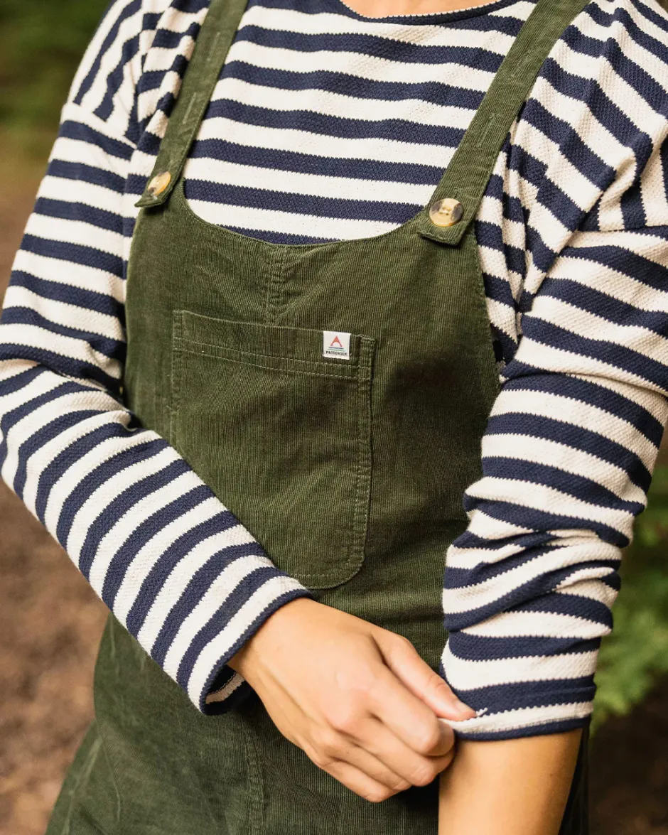 Dungarees & Pants|Winter Road Trip Essentials>Passenger Meadows Organic Cotton Cord Dungarees Fir Tree