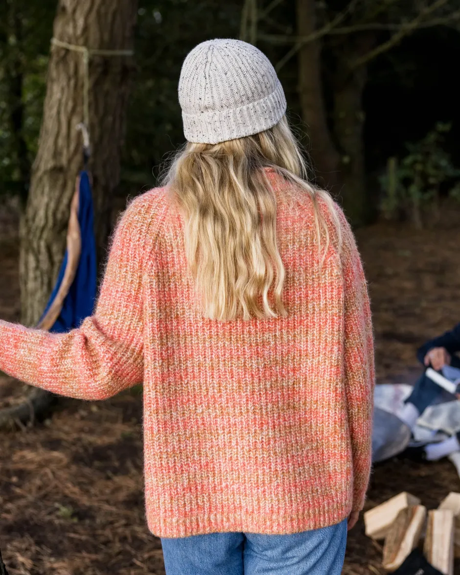 Knitwear|Women's Outlet>Passenger Mountainside Mock Neck Recycled Knitted Jumper Apricot