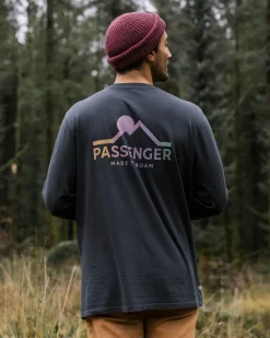 T-Shirts & Tank Tops|Men's Outlet>Passenger MTR Recycled Cotton LS T-Shirt Black