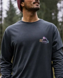 T-Shirts & Tank Tops|Men's Outlet>Passenger MTR Recycled Cotton LS T-Shirt Black