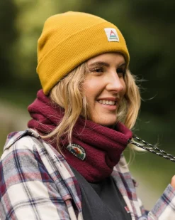 Accessories|Neckwear & Snoods>Passenger Mulled Recycled Sherpa Fleece Snood Wine