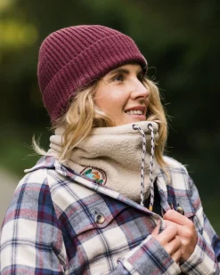 Neckwear & Snoods|Scarves & Neckwear>Floris van Bommel Mulled Sherpa Fleece Snood Oatmeal