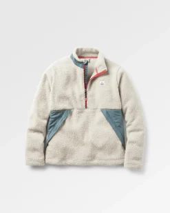 Fleece|Fleece>Floris van Bommel Muse Recycled Polar-Lined Sherpa Fleece Pebble Grey