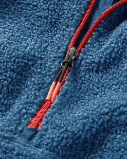 Fleece|Fleece>Floris van Bommel Muse Recycled Polar-Lined Sherpa Fleece Blue Steel