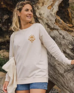 Hoodies & Sweatshirts|Women's Outlet>Passenger Mystic Recycled Cotton Sweatshirt Birch