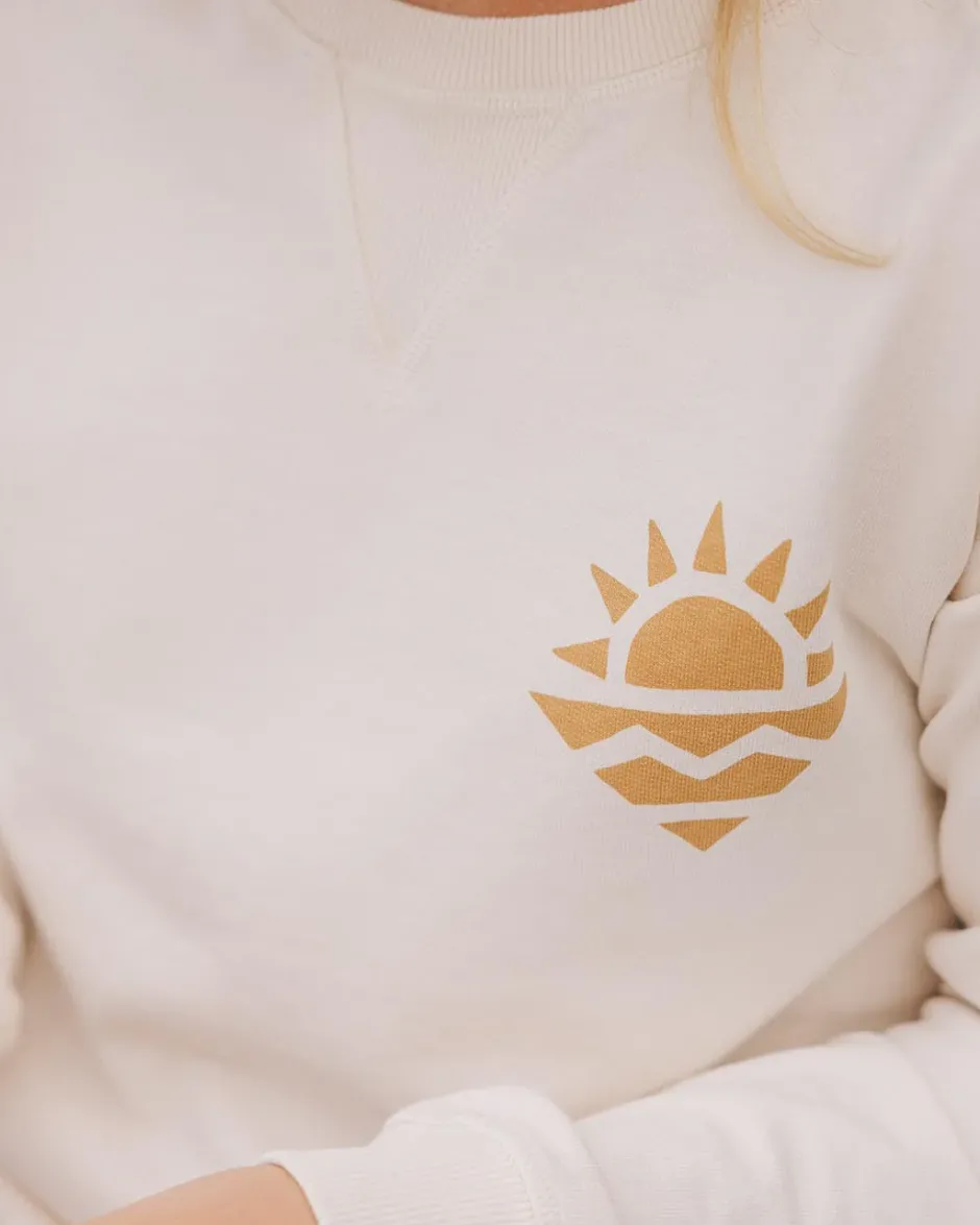 Hoodies & Sweatshirts|Women's Outlet>Passenger Mystic Recycled Cotton Sweatshirt Birch