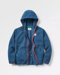 Fleece|Fleece>Passenger North Coast 2.0 Full Zip Recycled Sherpa Fleece Dark Denim