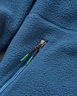 Fleece|Fleece>Passenger North Coast 2.0 Full Zip Recycled Sherpa Fleece Dark Denim