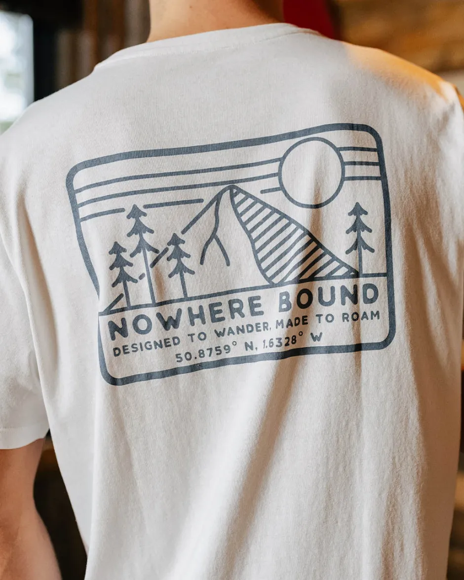 T-Shirts & Tank Tops|Men's Outlet>Passenger Nowhere Bound Recycled Cotton T-Shirt White