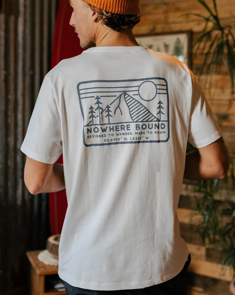 T-Shirts & Tank Tops|Men's Outlet>Passenger Nowhere Bound Recycled Cotton T-Shirt White