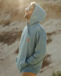 Hoodies & Sweatshirts|Best Sellers>Passenger Oar Recycled Cotton Hoodie Provincial Blue