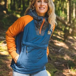 Water Resistant|Insulated>Passenger Ocean Recycled Insulated 1/2 Zip Jacket Ensign Blue