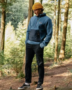 Fleece|Fleece>Passenger Oceanside Recycled Polar-Lined Sherpa Fleece Blue Steel