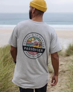 T-Shirts & Tank Tops|Best Sellers>Passenger Odyssey Recycled Cotton T-Shirt Grey Marl