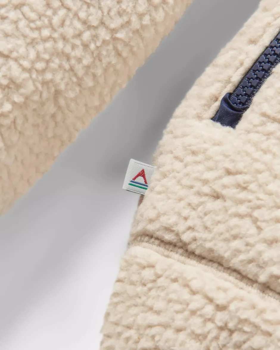Winter Road Trip Essentials|Best Sellers>Passenger Offgrid 2.0 Recycled Sherpa Fleece Oatmeal/Navy