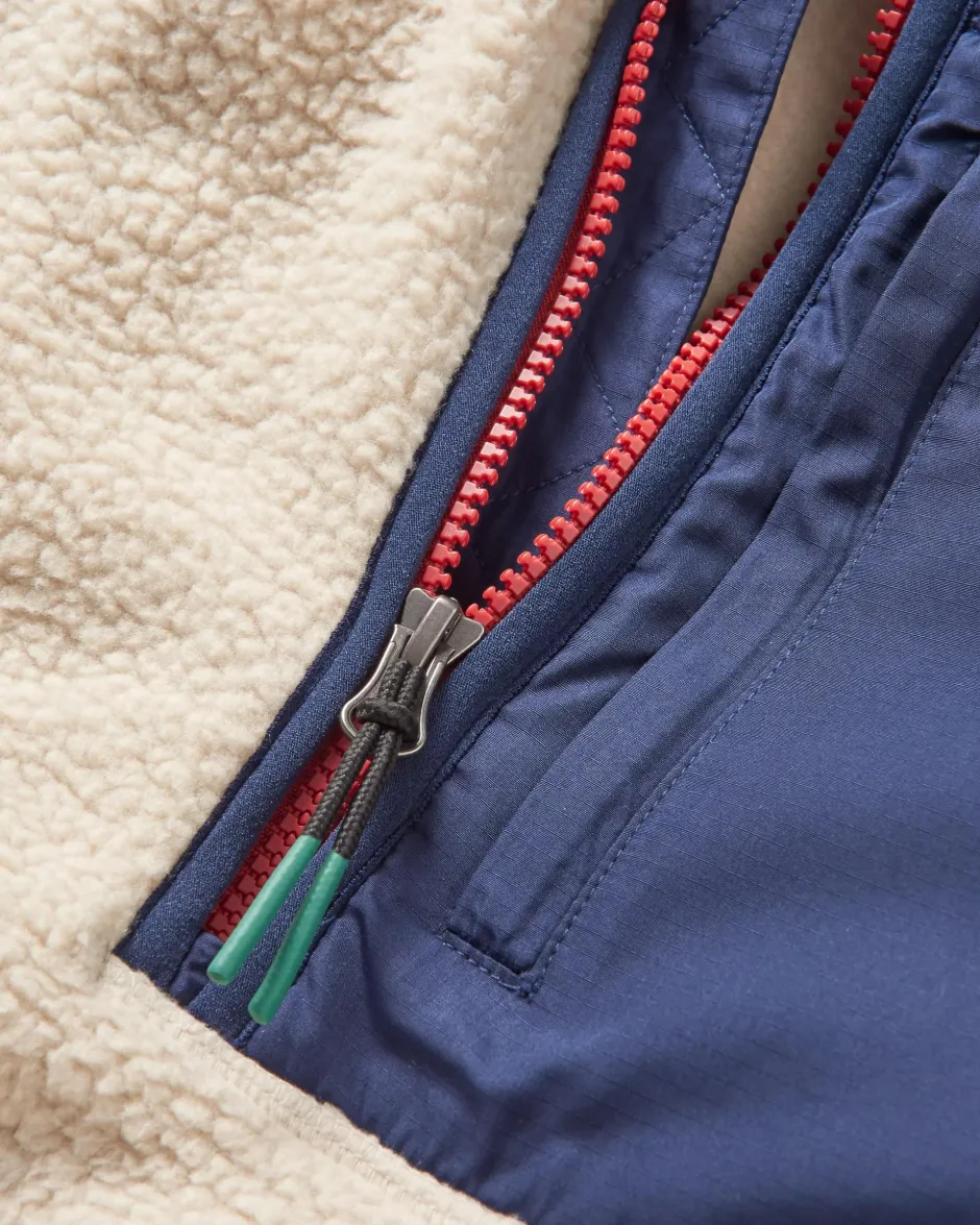Winter Road Trip Essentials|Best Sellers>Passenger Offgrid 2.0 Recycled Sherpa Fleece Oatmeal/Navy