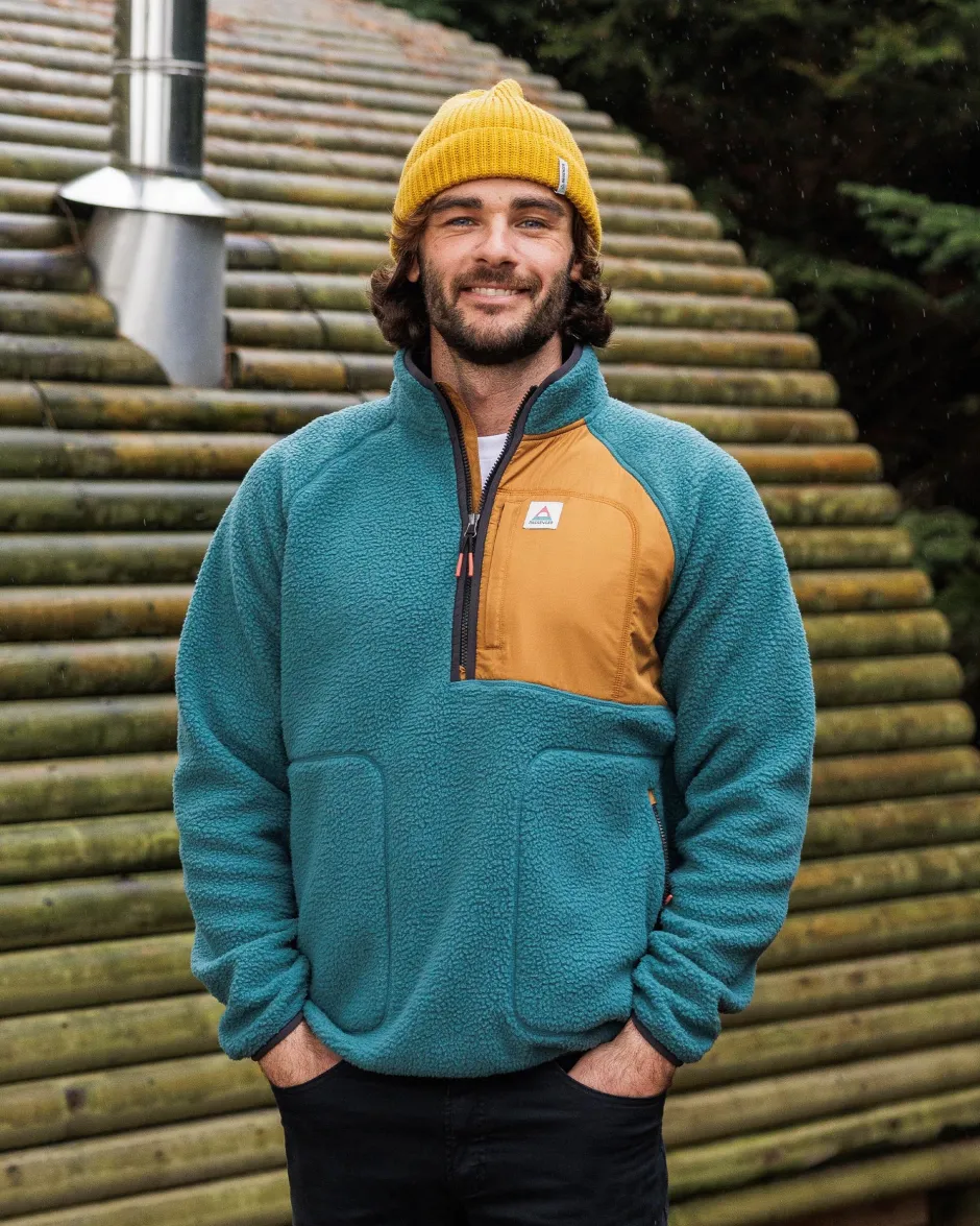 Fleece|Fleece>Floris van Bommel Offgrid 2.0 Recycled Sherpa Fleece Mediterranean