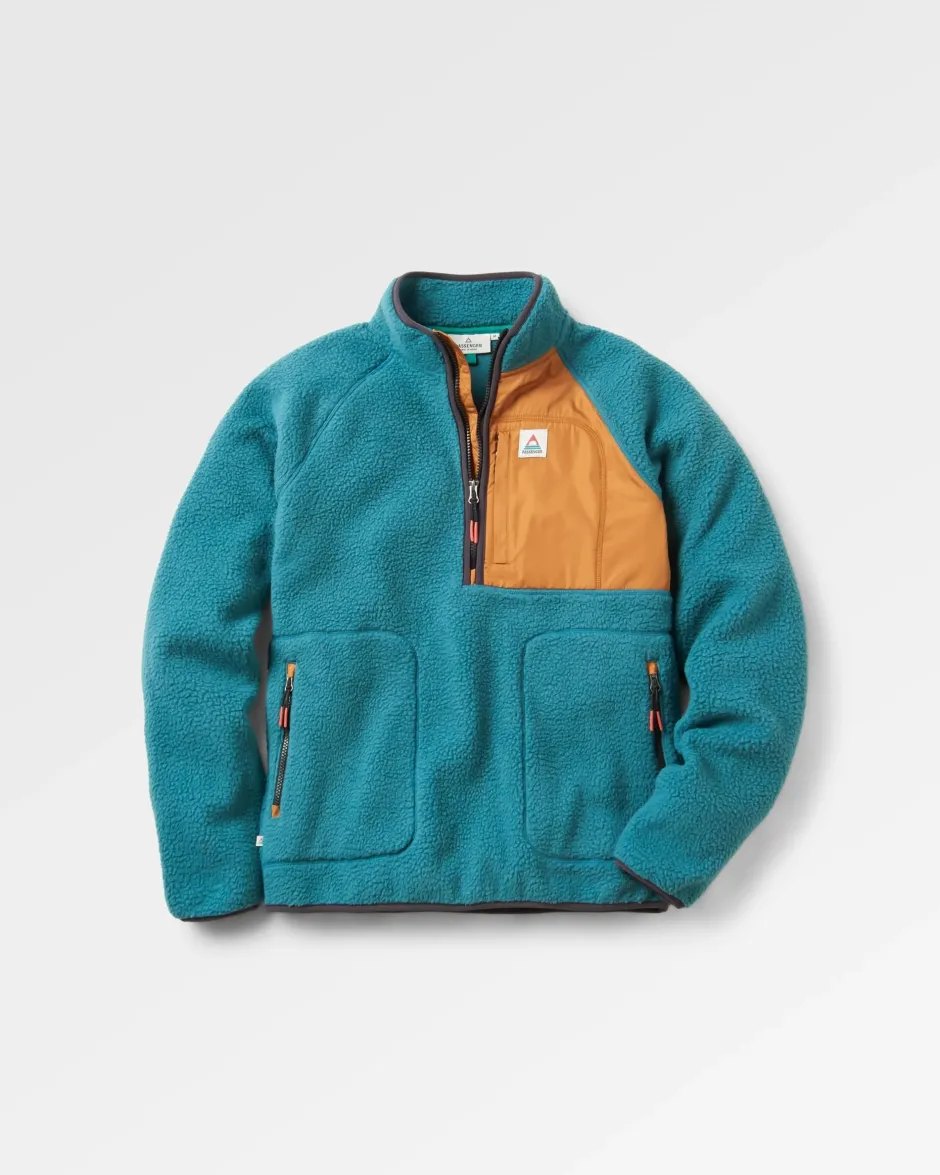 Fleece|Fleece>Floris van Bommel Offgrid 2.0 Recycled Sherpa Fleece Mediterranean