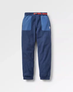 Pants|Men's Outlet>Floris van Bommel Offgrid Recycled Sherpa Fleece Jogger Rich Navy