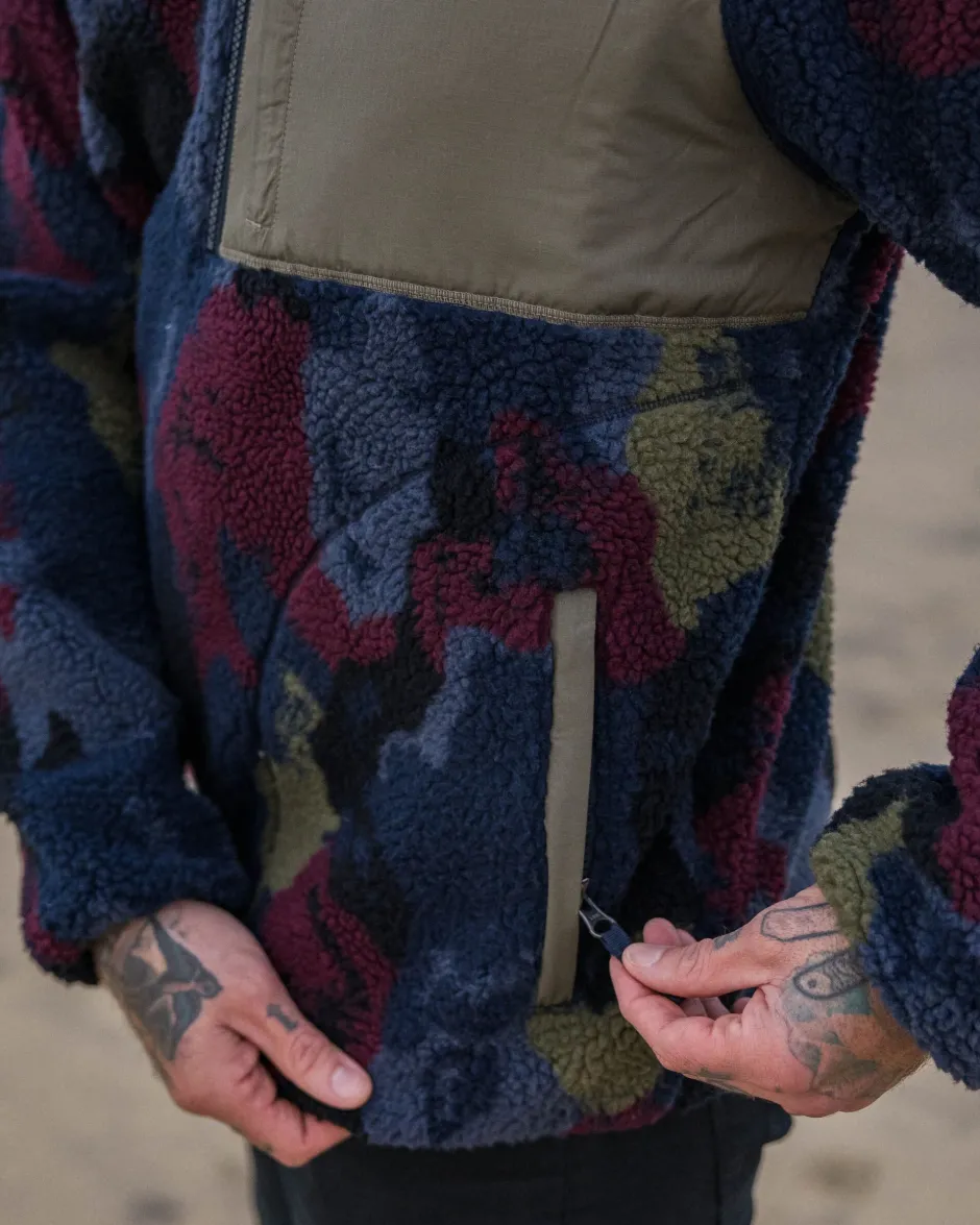 Fleece|Fleece>Passenger Offroad Recycled Sherpa 1/2 Zip Fleece Sycamore Pattern