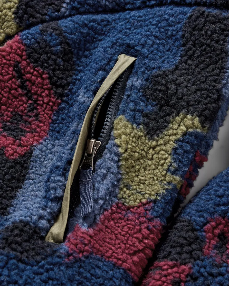 Fleece|Fleece>Passenger Offroad Recycled Sherpa 1/2 Zip Fleece Sycamore Pattern