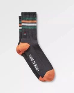 Socks|Socks>Floris van Bommel Organic Midweight Crew Socks Charcoal
