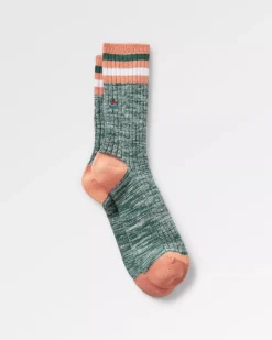 Socks|Socks>Passenger Organic Mid-weight Rib Socks Deep Ocean