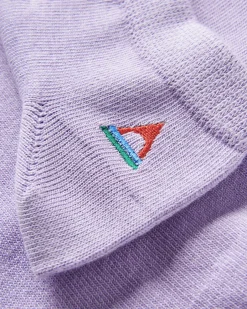 Socks|Socks>Passenger Organic Trainer Socks Dusty Lilac