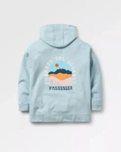 Hoodies & Sweatshirts>Passenger Outlook Recycled Cotton Hoodie Blue Fog