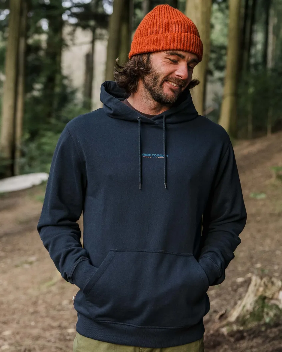 Hoodies & Sweatshirts|Men's Outlet>Passenger Pace Recycled Cotton Hoodie Deep Navy