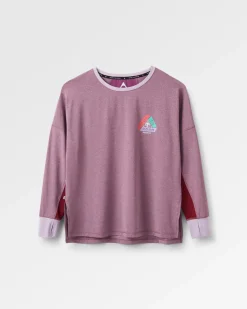 Tops & T-Shirts|Activewear>Passenger Pacifica Recycled Active LS Top Berry Marl