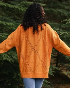 Knitwear|Women's Outlet>Passenger Palm Organic Oversized Knitted Jumper Apricot
