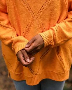 Knitwear|Women's Outlet>Passenger Palm Organic Oversized Knitted Jumper Apricot