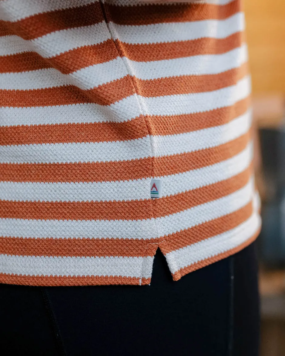 Tops & T-Shirts|Winter Road Trip Essentials>Passenger Panorama Striped LS T-Shirt Glazed Ginger