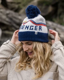 Beanies|Beanies>Floris van Bommel Passenger Recycled Bobble Hat Vintage White