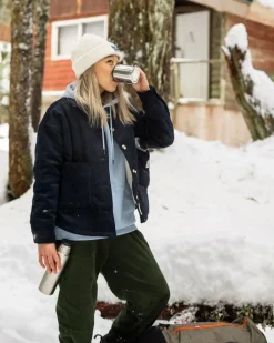 Accessories|Beanies>Floris van Bommel Peak Recycled Sherpa Beanie Birch