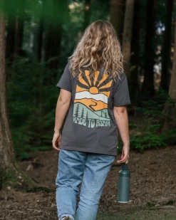 Tops & T-Shirts>Passenger Perfect Days T-Shirt Charcoal