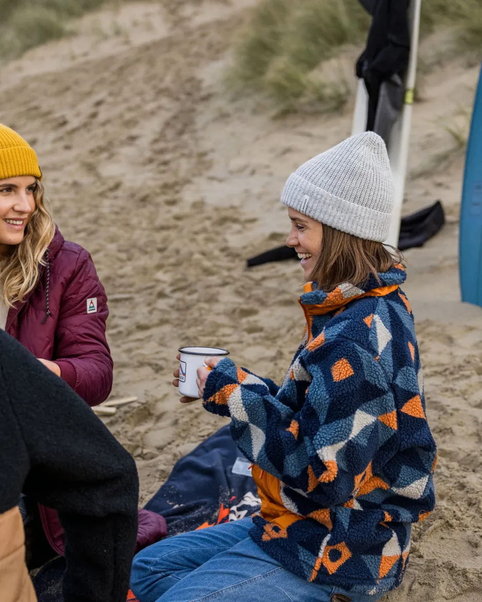 Fleece|Fleece>Passenger Perouse Recycled Deep-Pile Sherpa Fleece Homespun Dark Denim
