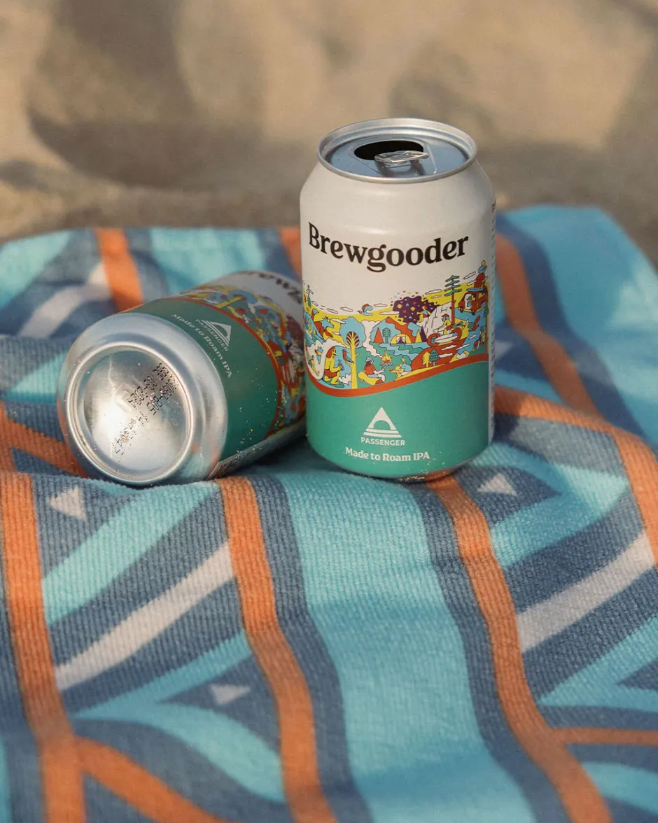 Accessories|Towels>Passenger Portland Beach Recycled Towel Porcelain Pattern