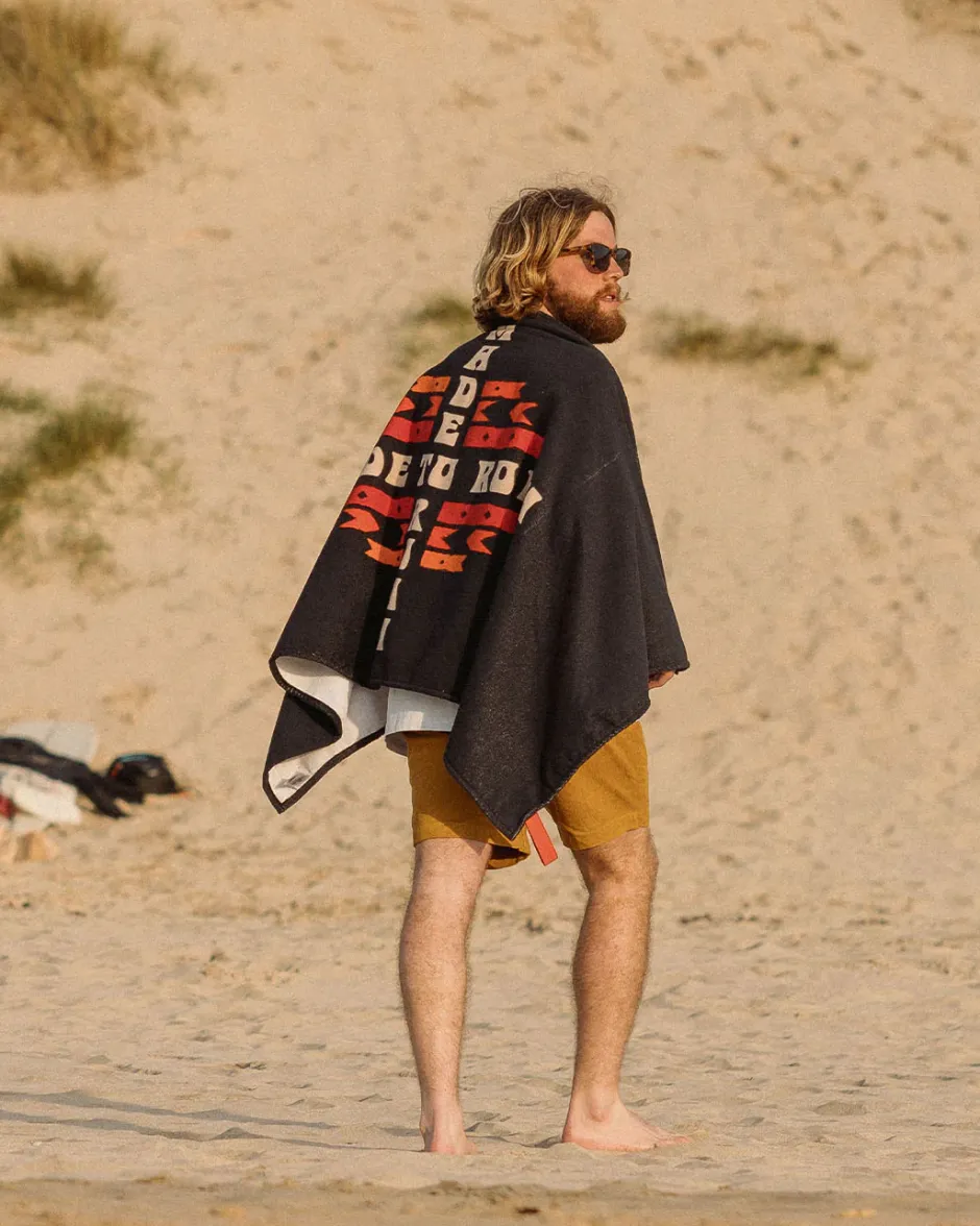 Accessories|Towels>Floris van Bommel Portland Beach Recycled Towel Deep Navy